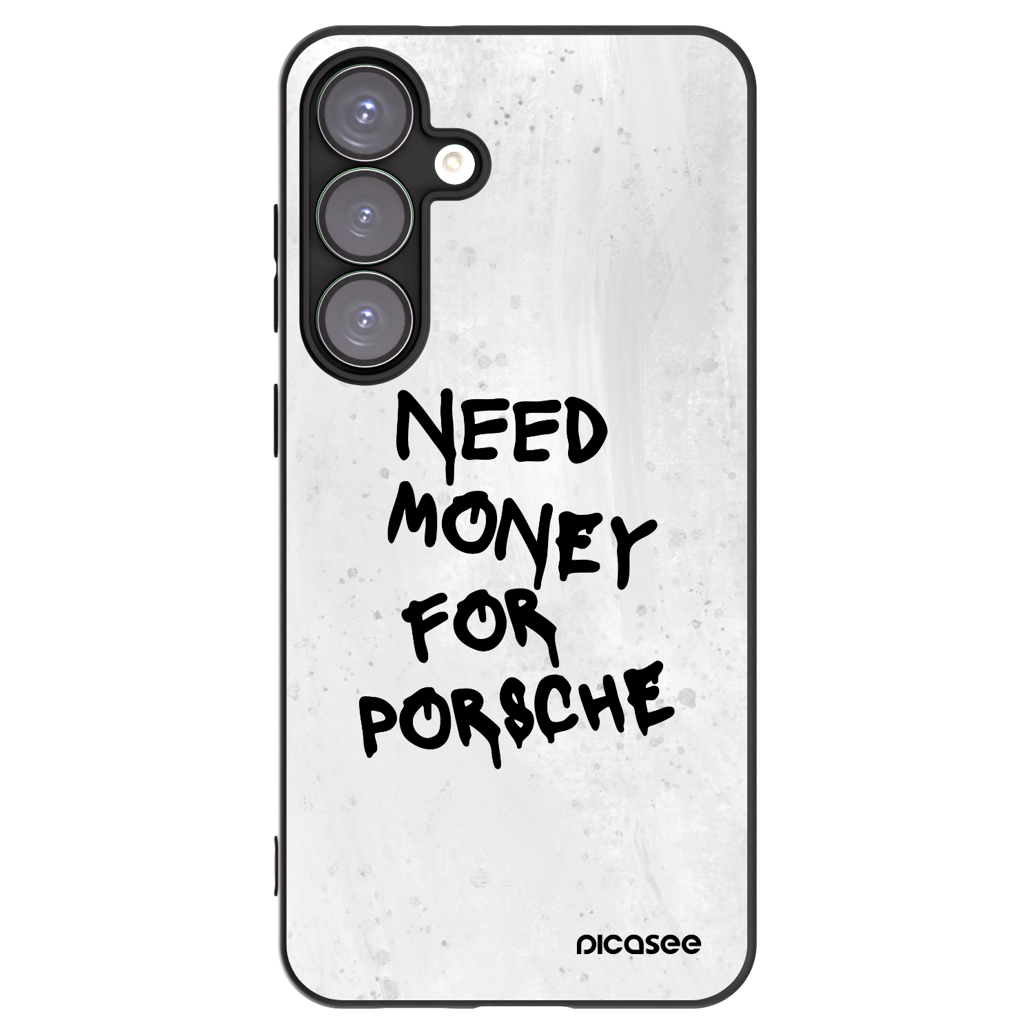 Picasee Μαύρη θήκη σιλικόνης για Samsung Galaxy S25+ 5G - White Dollar