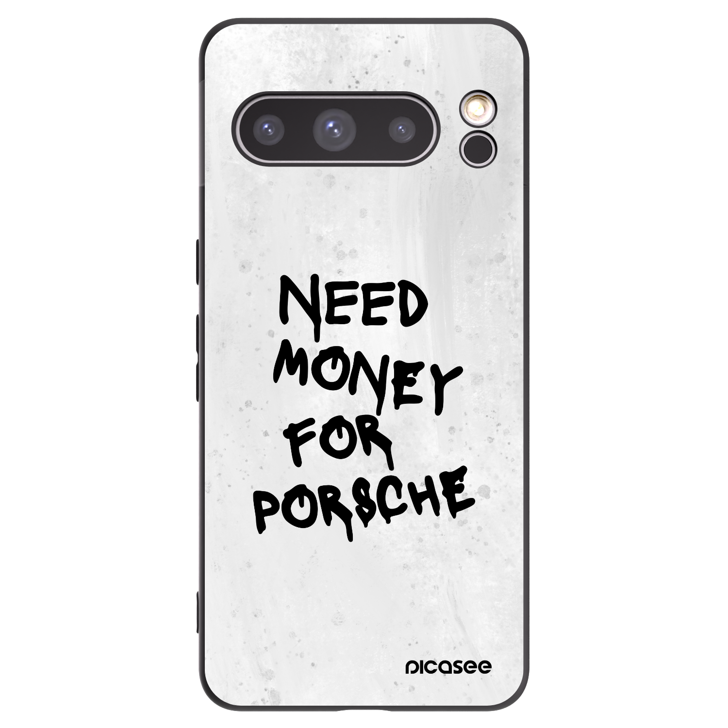 Picasee Μαύρη θήκη σιλικόνης για Google Pixel 8 Pro - White Dollar