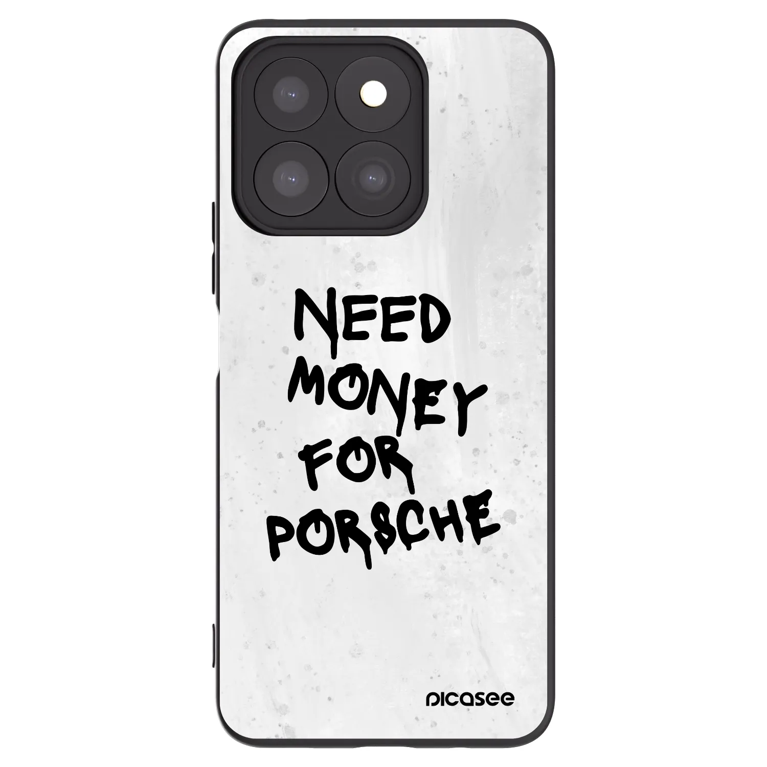 Picasee Μαύρη θήκη σιλικόνης για Honor X8c - White Dollar