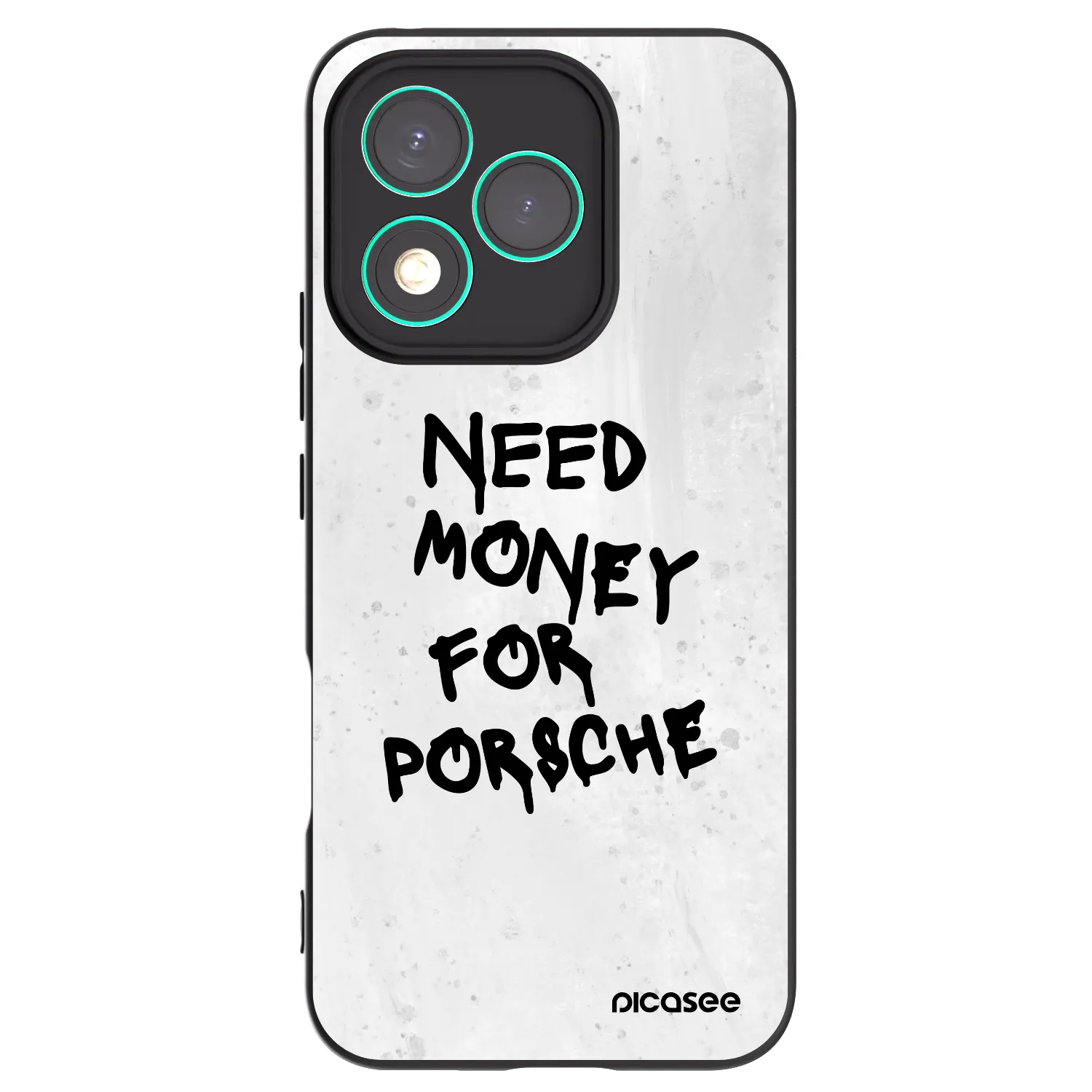 Picasee Μαύρη θήκη σιλικόνης για Honor 400 Lite 5G - White Dollar