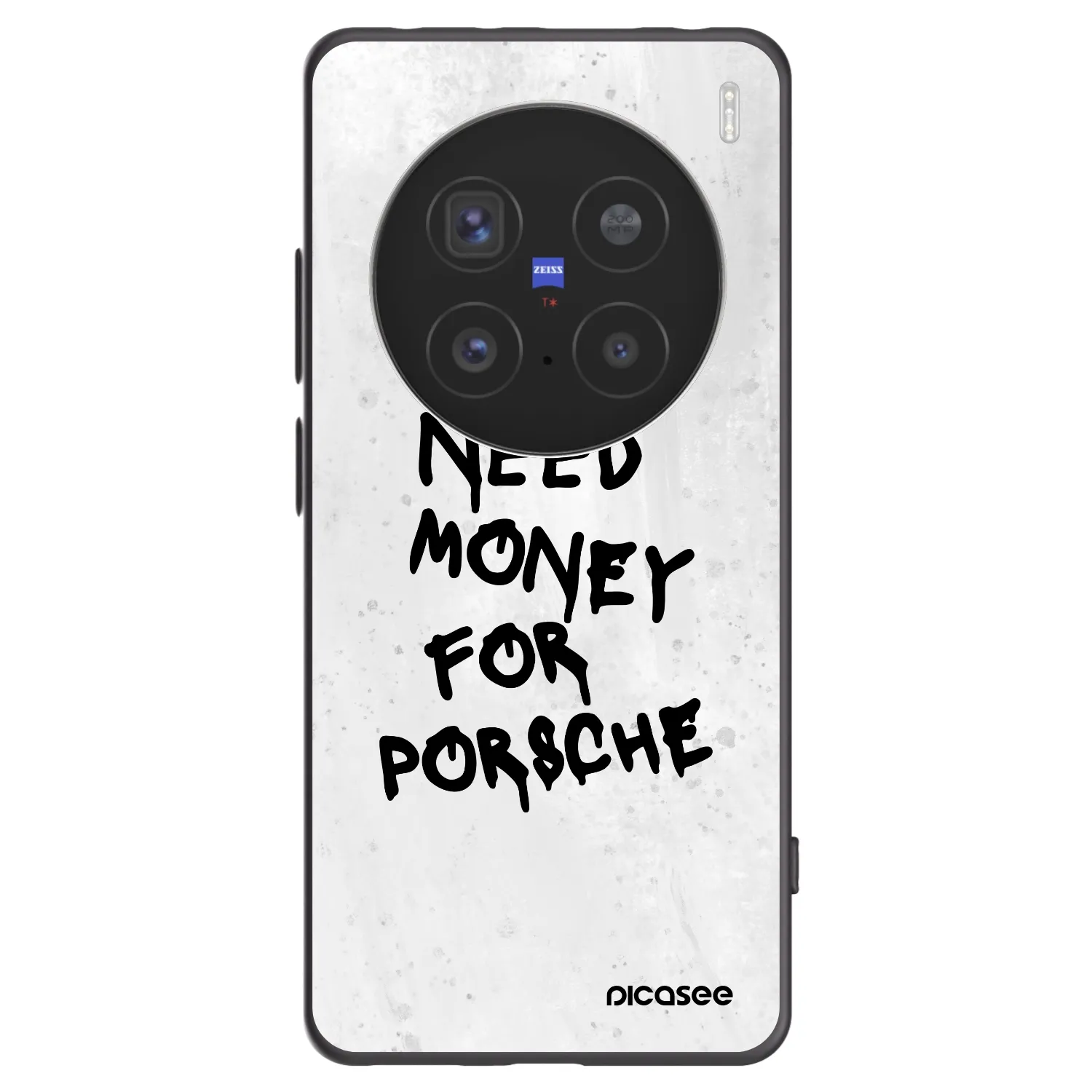 Picasee Μαύρη θήκη σιλικόνης για Vivo X200 Pro - White Dollar