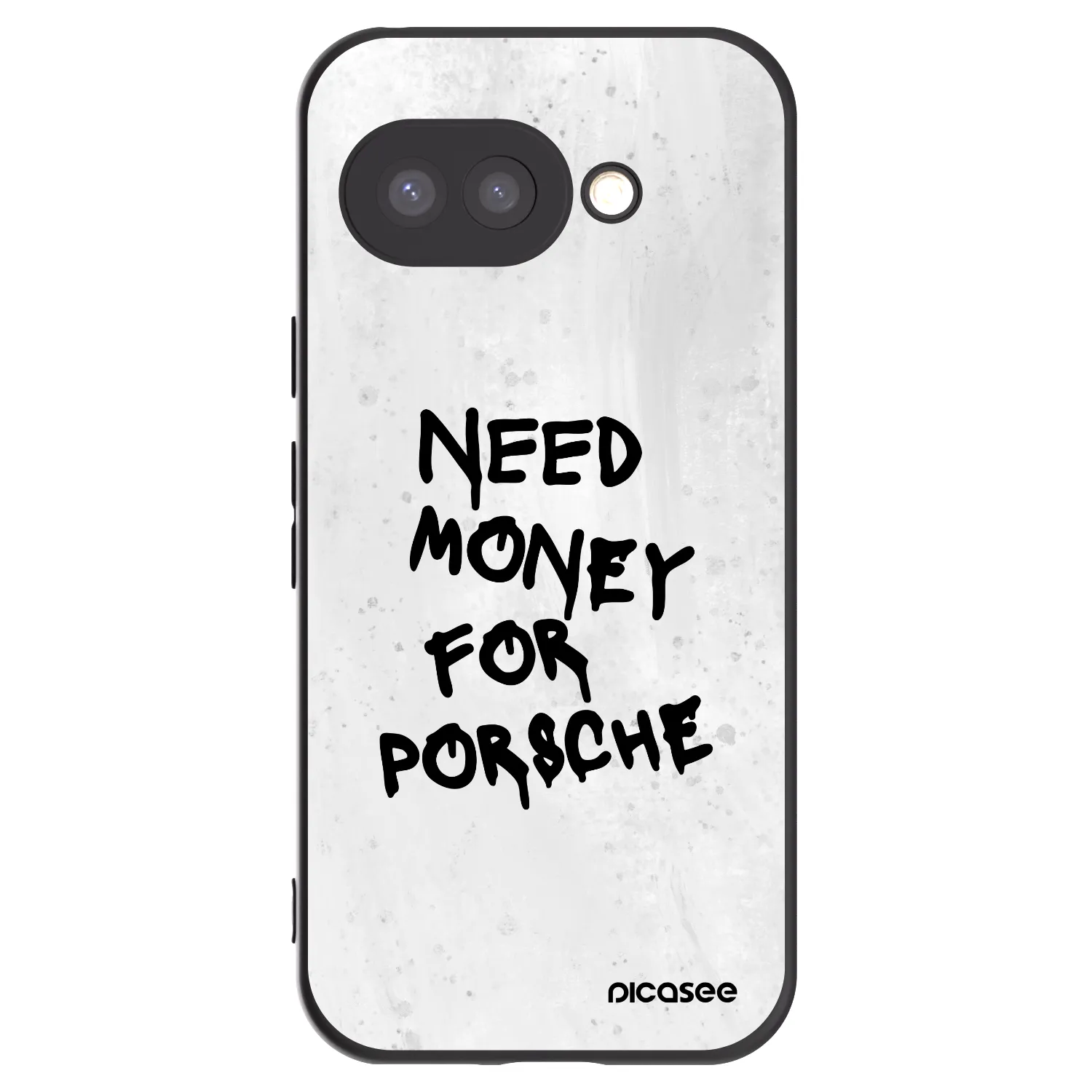 Picasee Μαύρη θήκη σιλικόνης για Google Pixel 9a - White Dollar