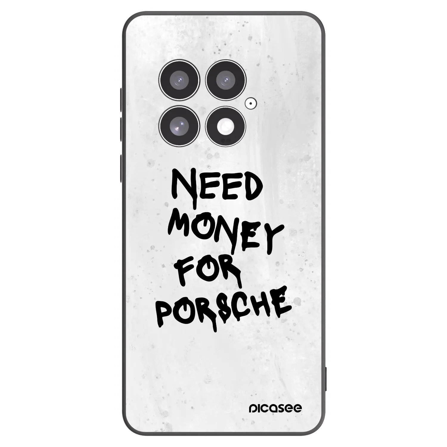 Picasee Μαύρη θήκη σιλικόνης για OnePlus 13 5G - White Dollar