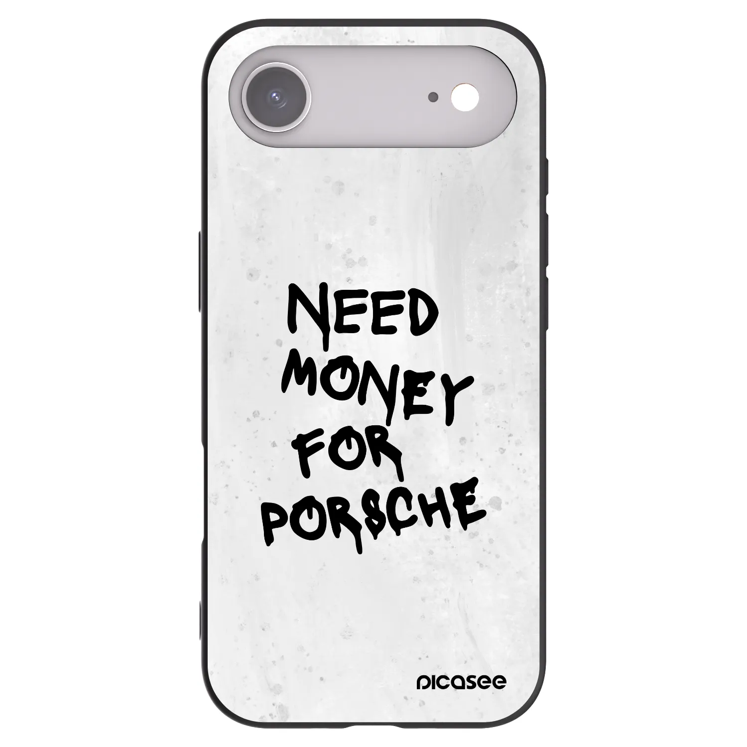 Picasee Μαύρη θήκη σιλικόνης για Apple iPhone Air - White Dollar