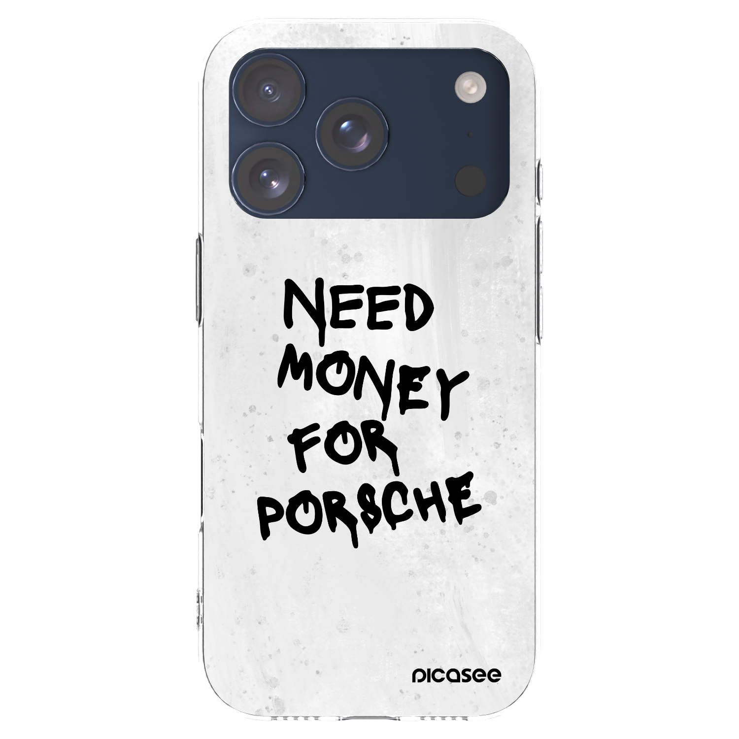 Picasee διαφανής θήκη σιλικόνης Apple iPhone 17 Pro - White Dollar