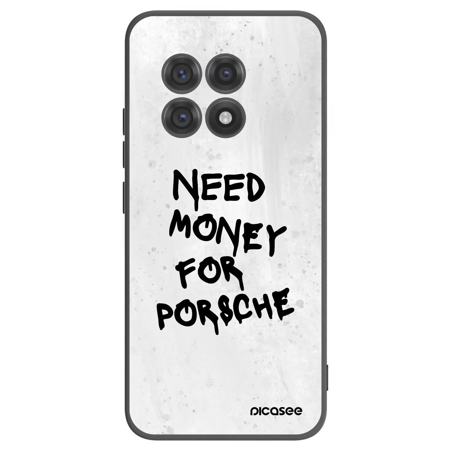 Picasee Μαύρη θήκη σιλικόνης για OnePlus 13R 5G - White Dollar