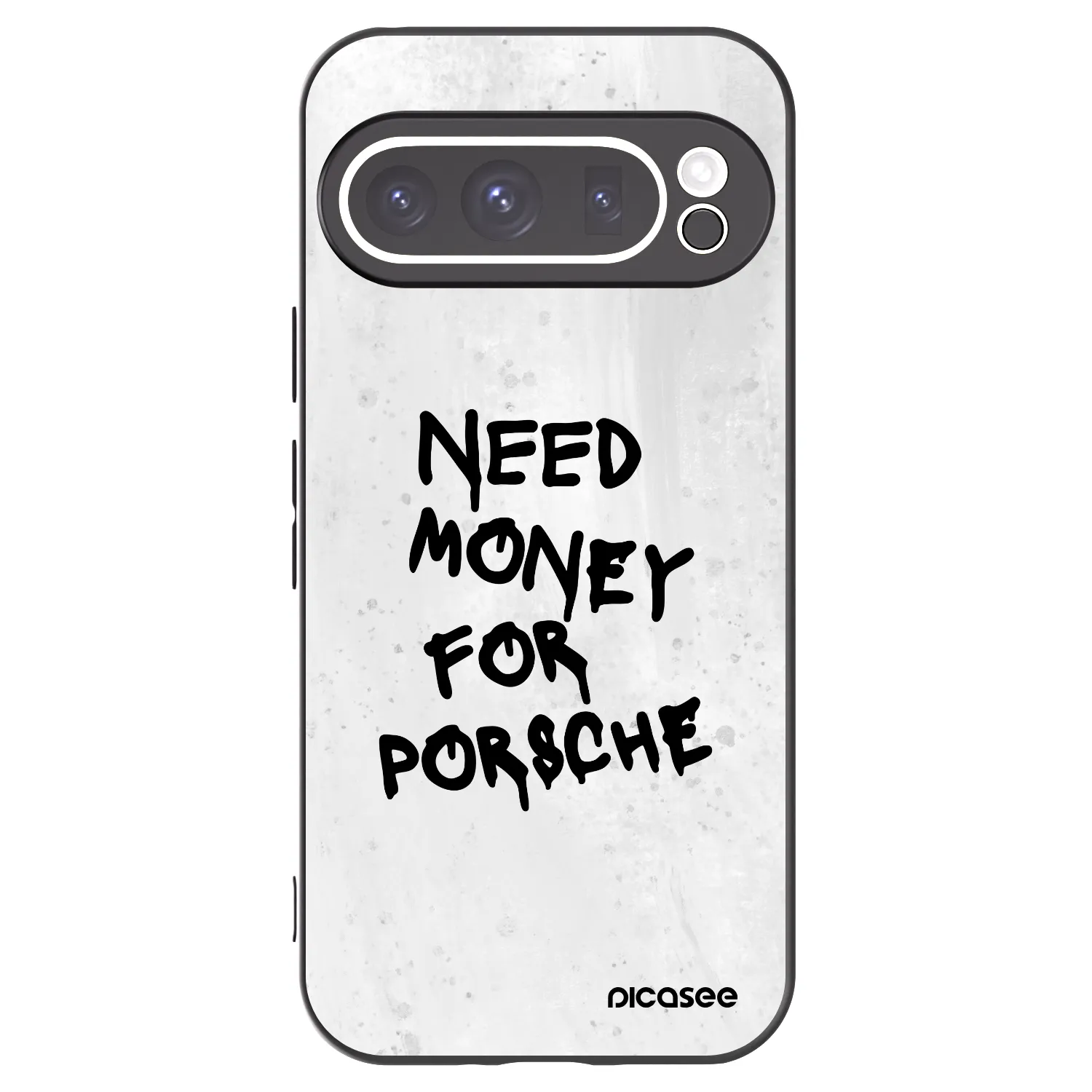 Picasee Μαύρη θήκη σιλικόνης για Google Pixel 9 Pro XL - White Dollar