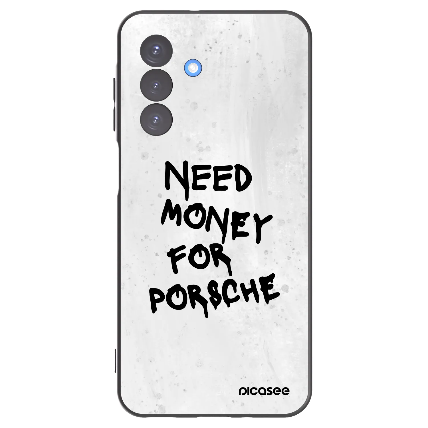 Picasee Μαύρη θήκη σιλικόνης για Samsung Galaxy A17 5G - White Dollar