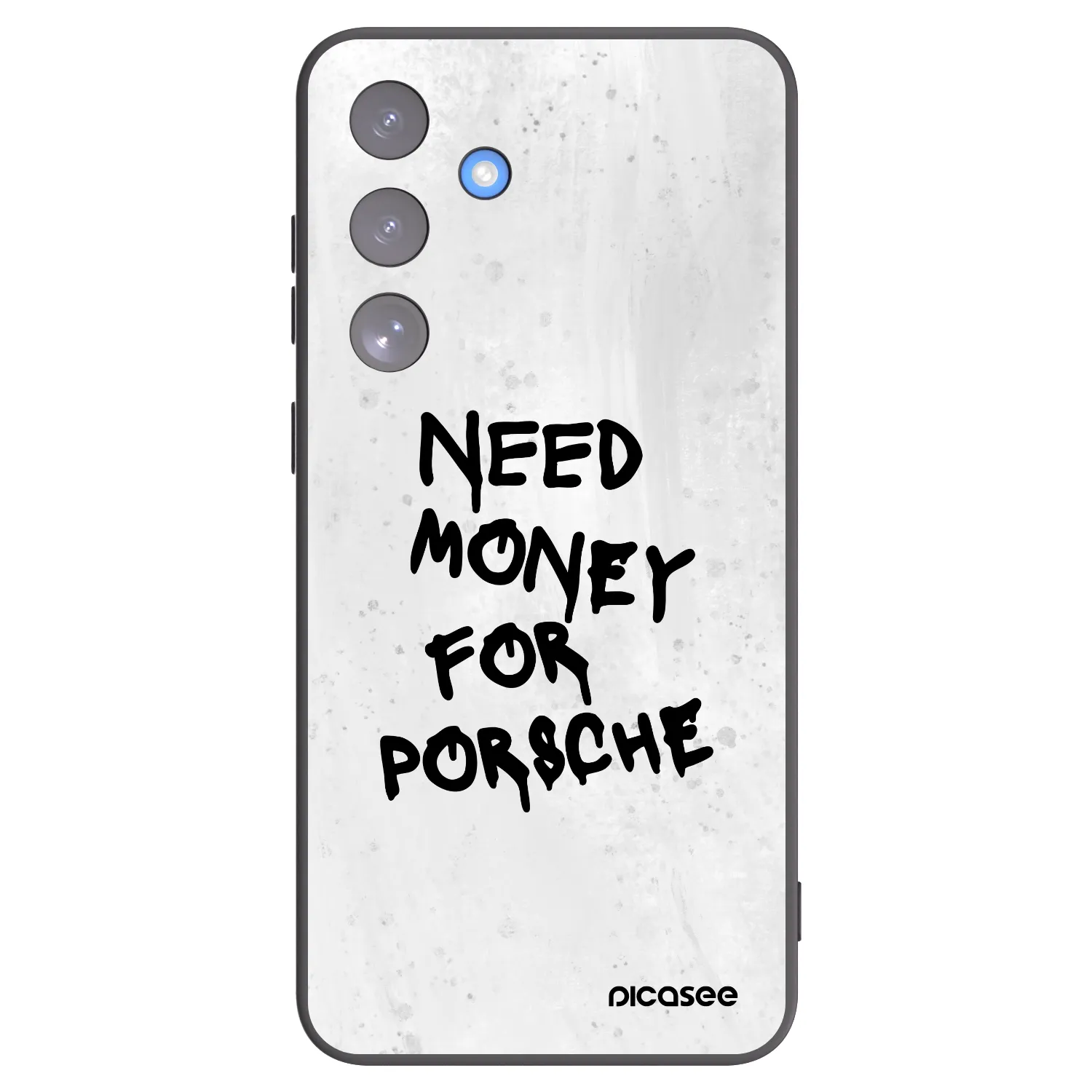 Picasee Μαύρη θήκη σιλικόνης για Samsung Galaxy S25 FE 5G - White Dollar