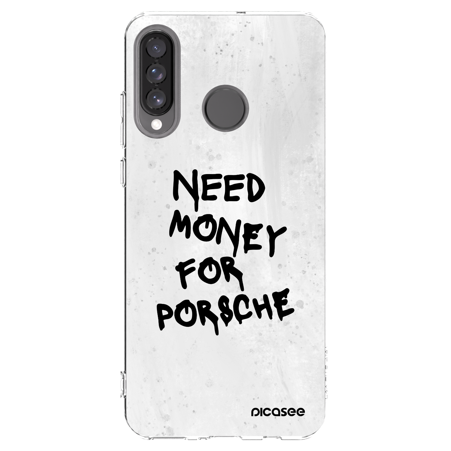 Picasee διαφανής θήκη σιλικόνης Huawei P30 Lite - White Dollar