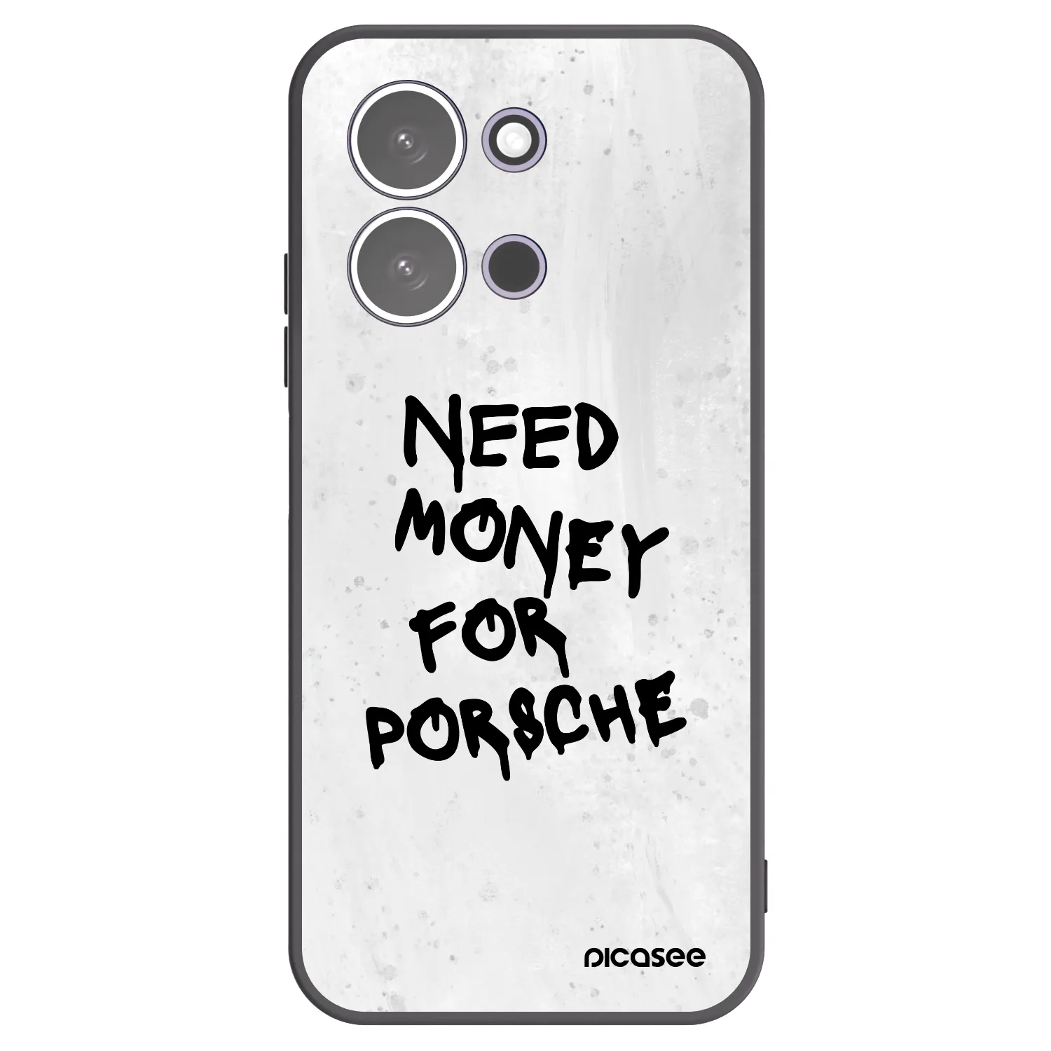 Picasee Μαύρη θήκη σιλικόνης για Xiaomi Redmi 15C 5G - White Dollar