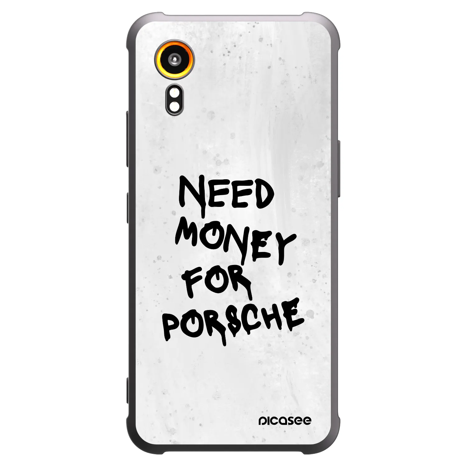 Picasee Μαύρη θήκη σιλικόνης για Samsung Galaxy Xcover 7 - White Dollar