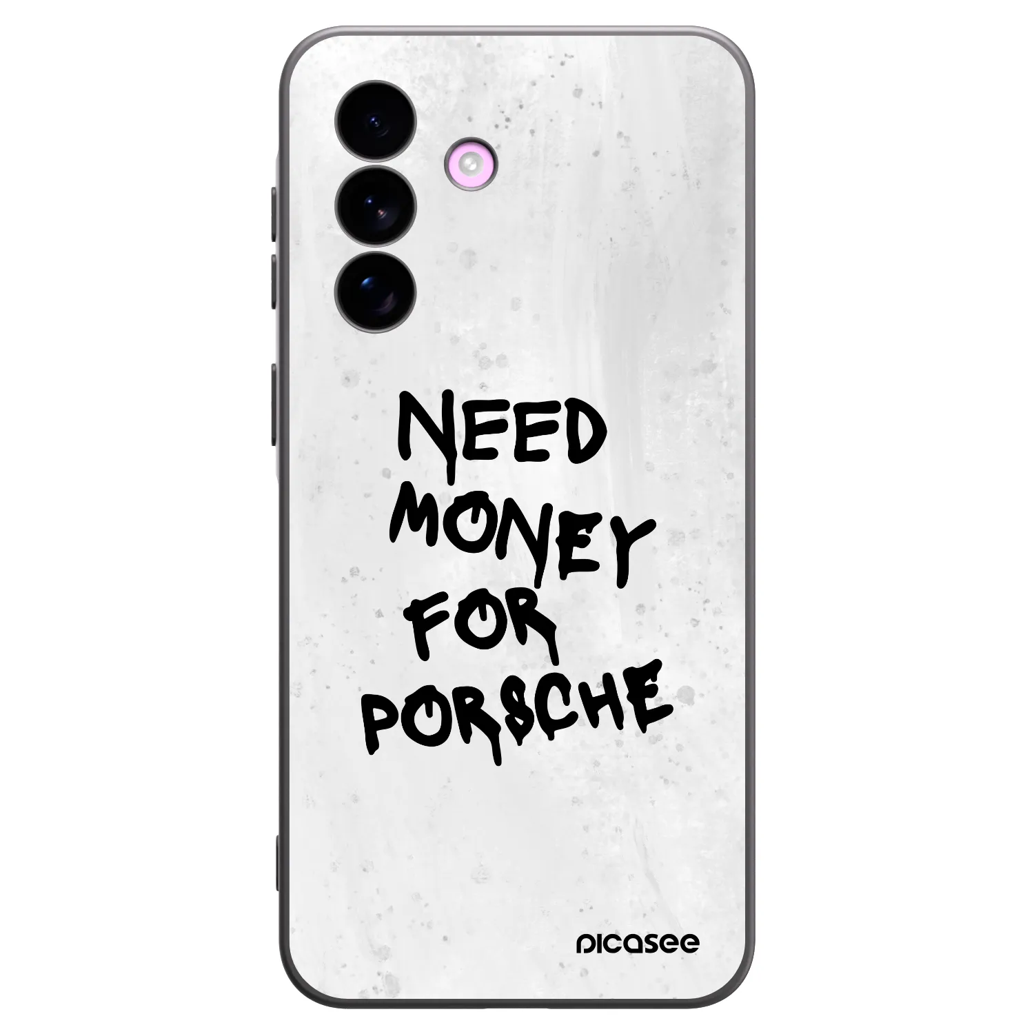Picasee Μαύρη θήκη σιλικόνης για Samsung Galaxy A57 5G - White Dollar