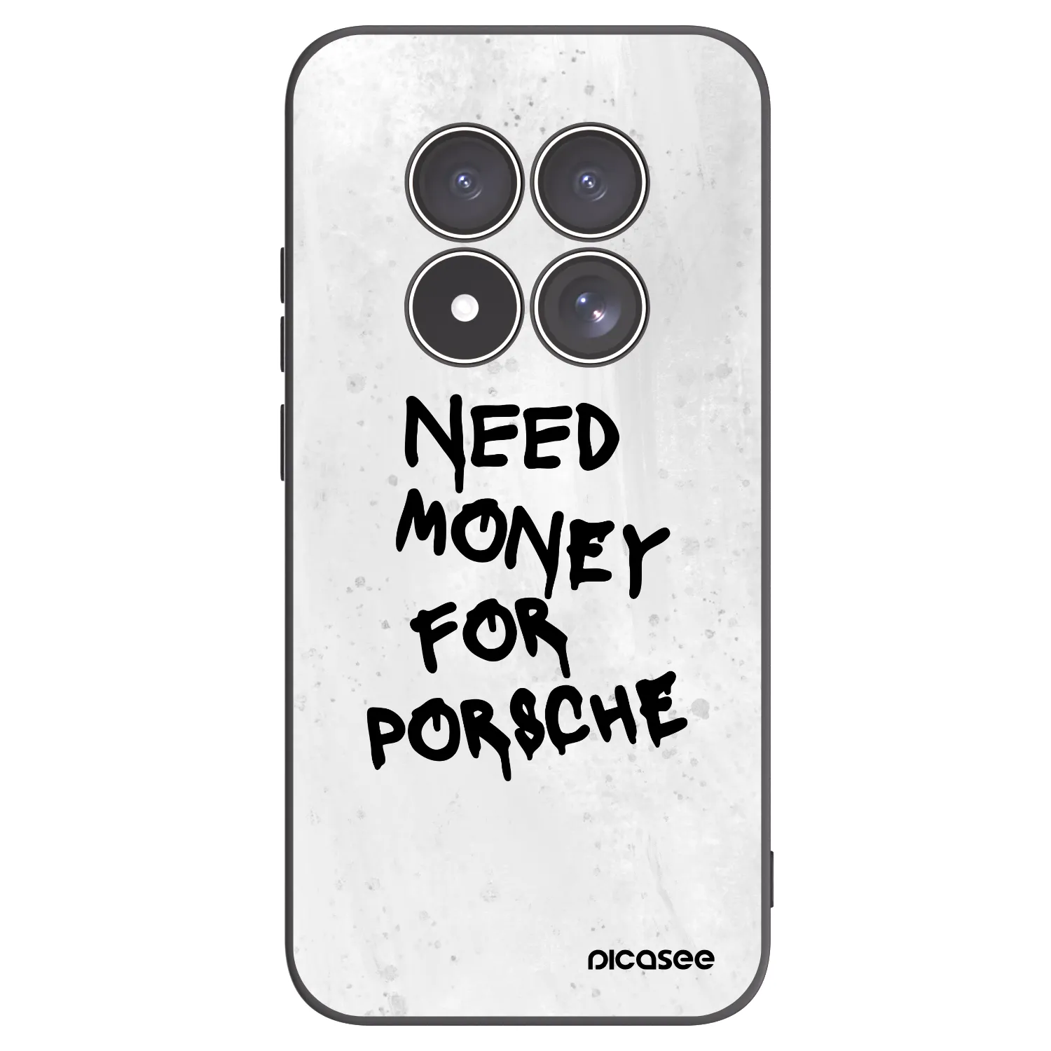 Picasee Μαύρη θήκη σιλικόνης για Xiaomi Redmi Note 15 Pro 5G - White Dollar