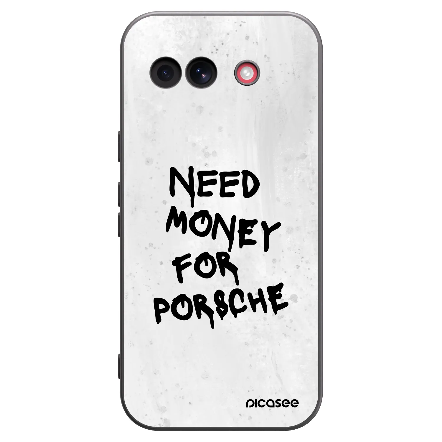 Picasee Μαύρη θήκη σιλικόνης για Google Pixel 10a - White Dollar
