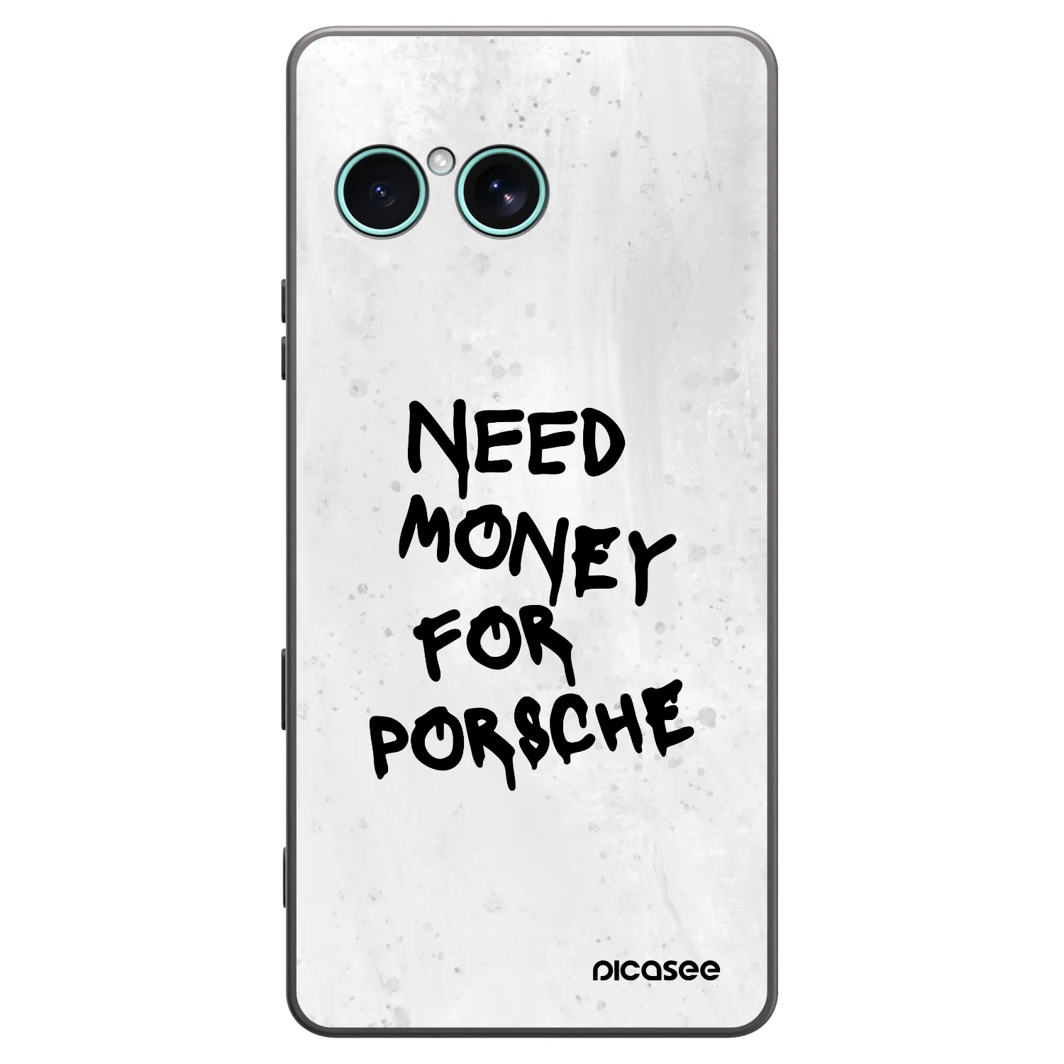 Picasee Μαύρη θήκη σιλικόνης για Sony Xperia 10 VII - White Dollar