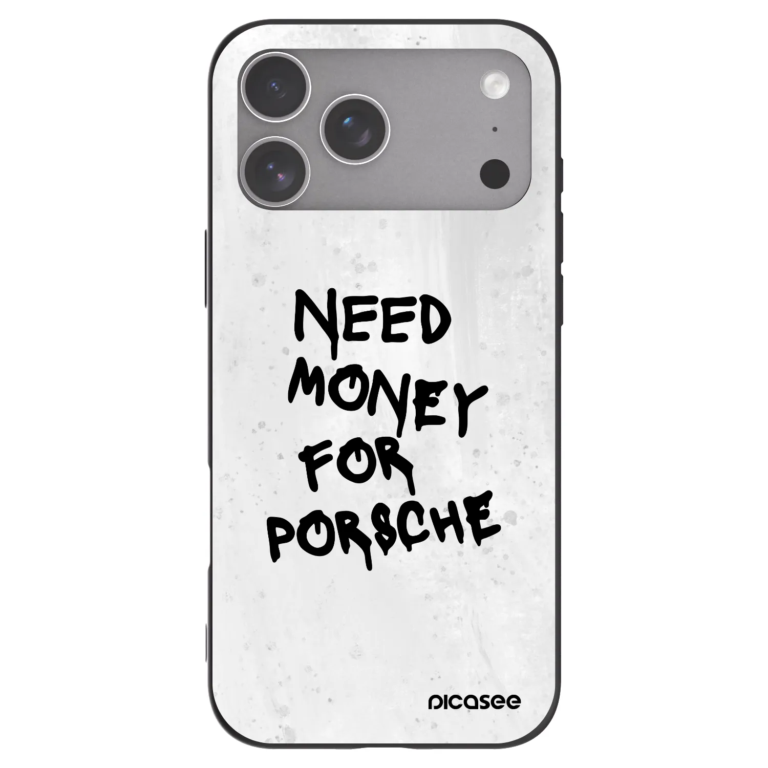 Picasee Μαύρη θήκη σιλικόνης για Apple iPhone 18 Pro Max - White Dollar