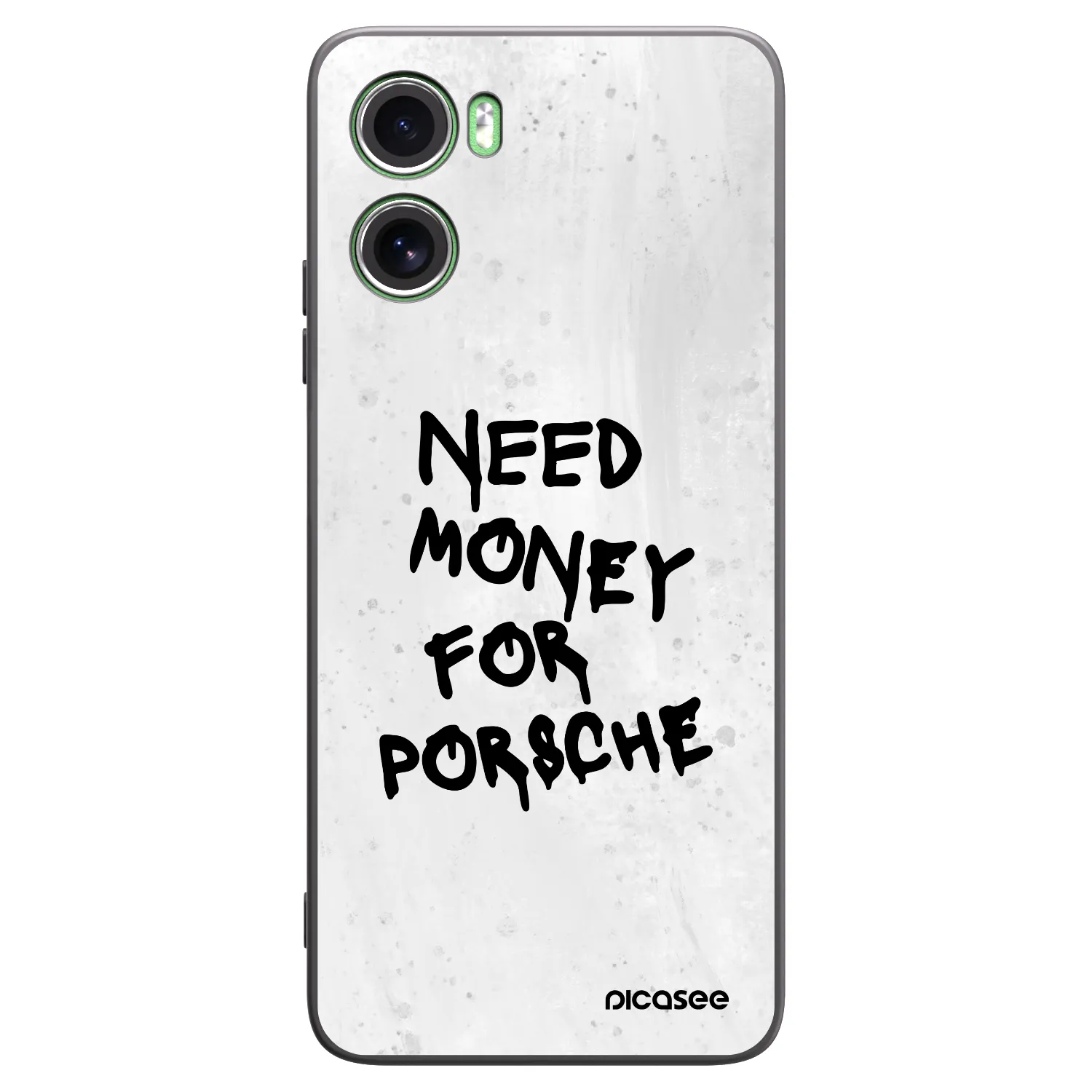 Picasee Μαύρη θήκη σιλικόνης για Motorola Moto G06 - White Dollar