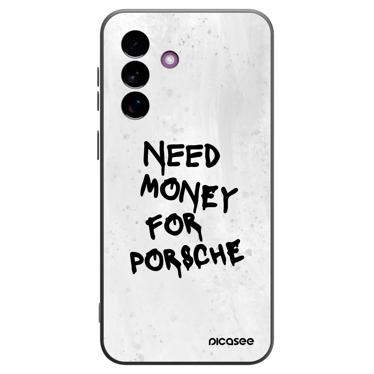 Picasee Μαύρη θήκη σιλικόνης για Samsung Galaxy A37 - White Dollar