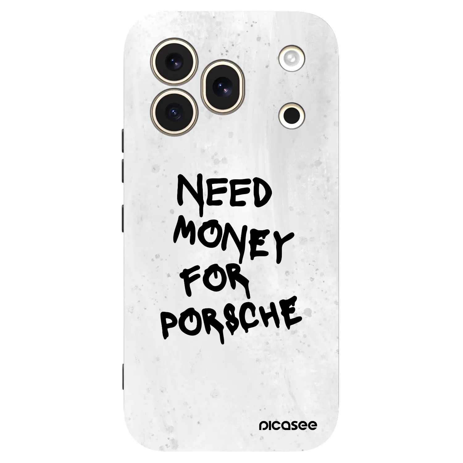 Picasee Μαύρη θήκη σιλικόνης για Honor 600 Pro - White Dollar
