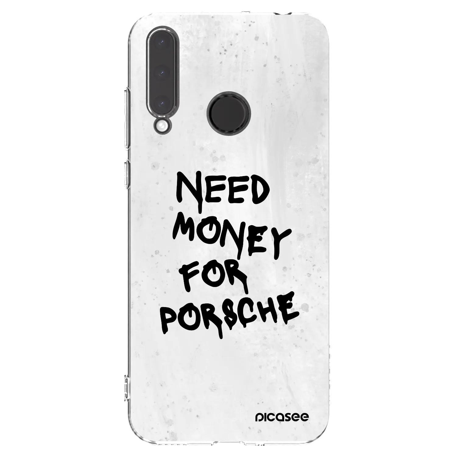Picasee διαφανής θήκη σιλικόνης Honor 20 Lite - White Dollar