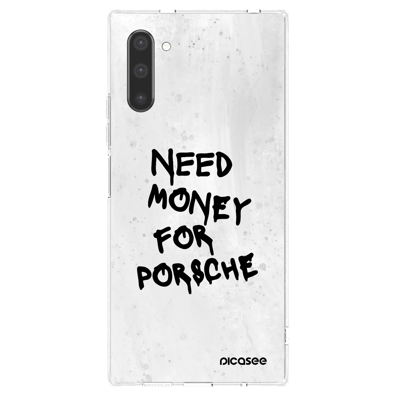 Picasee διαφανής θήκη σιλικόνης Samsung Galaxy Note 10 N970F - White Dollar