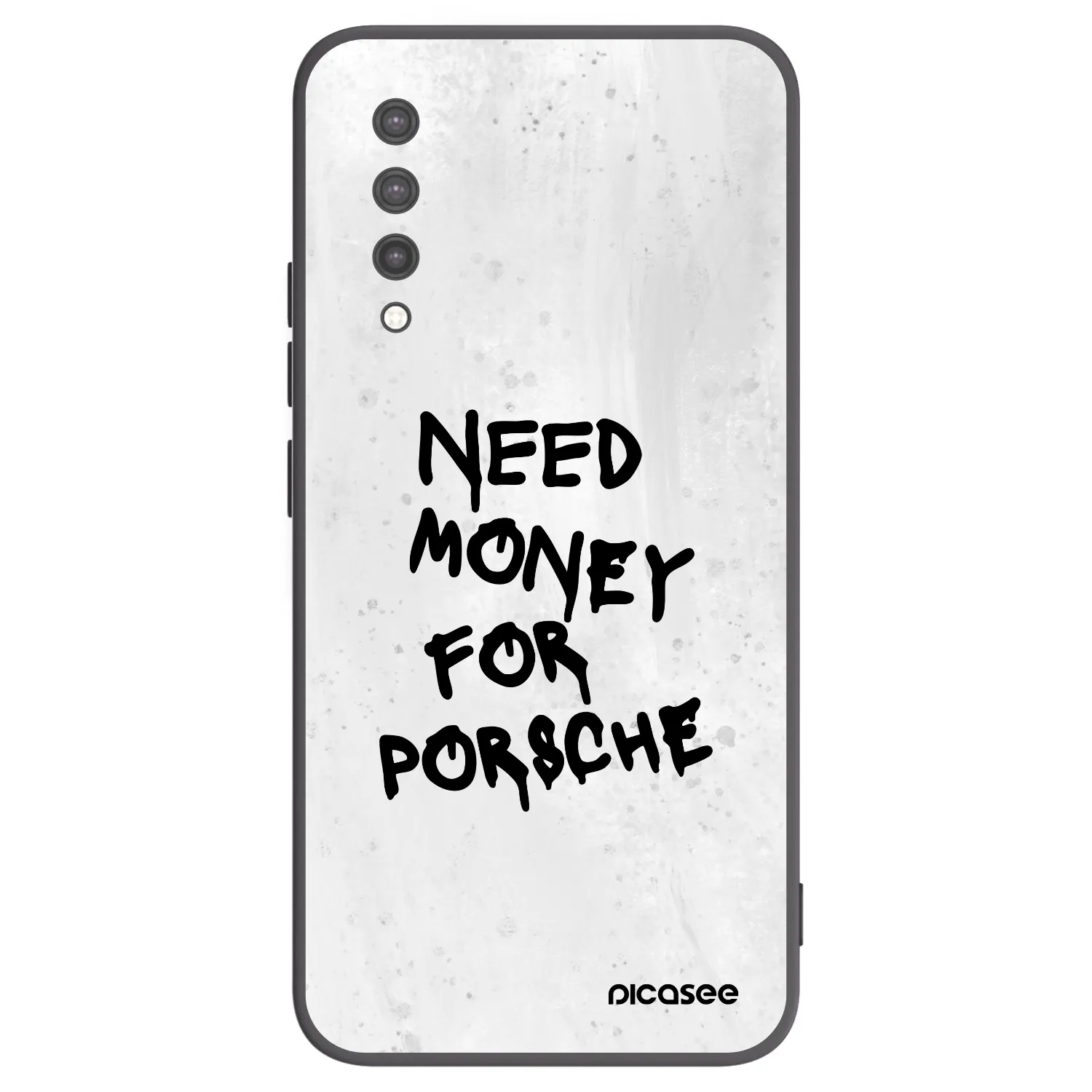 Picasee Μαύρη θήκη σιλικόνης για Xiaomi Mi 9 Lite - White Dollar