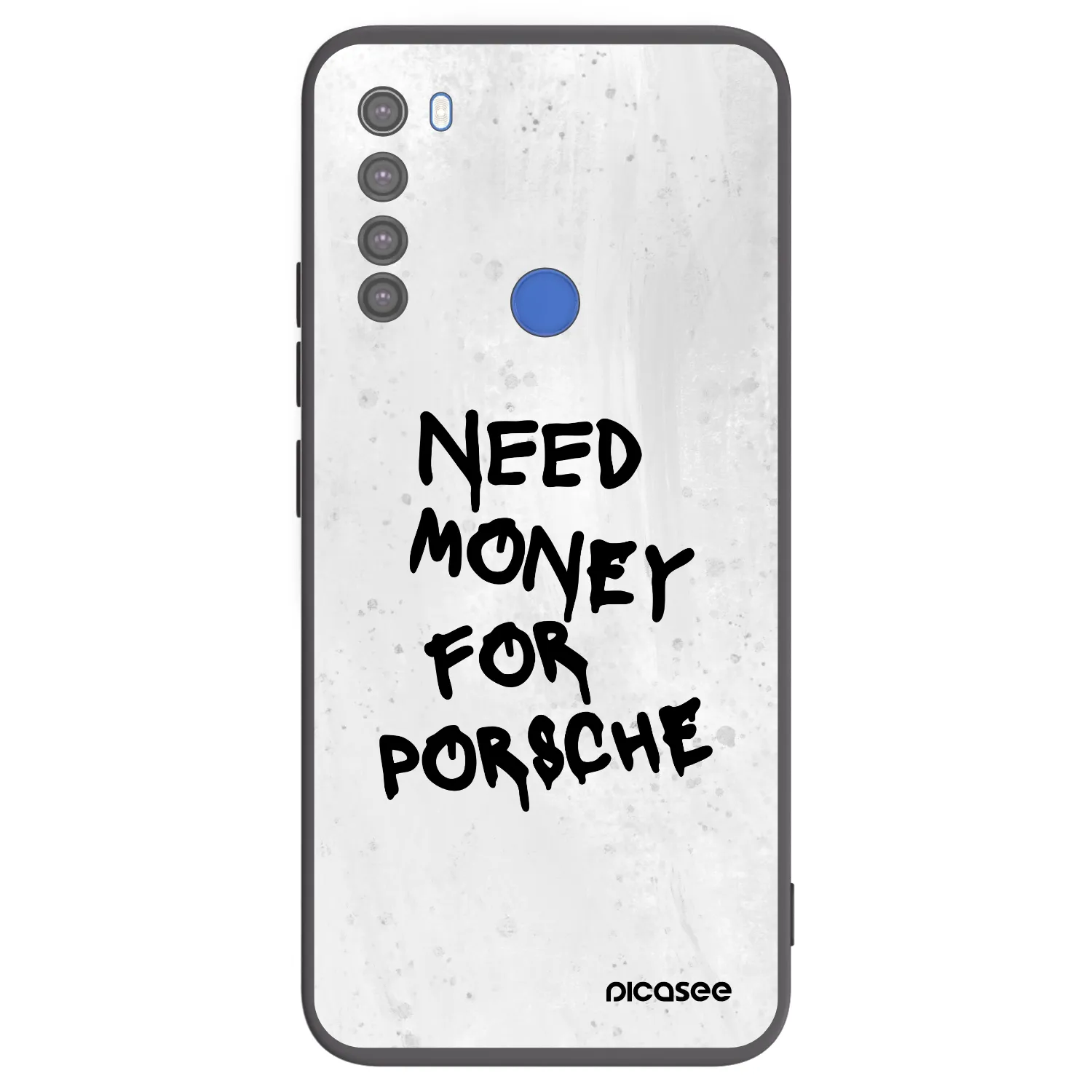 Picasee Μαύρη θήκη σιλικόνης για Xiaomi Redmi Note 8T - White Dollar
