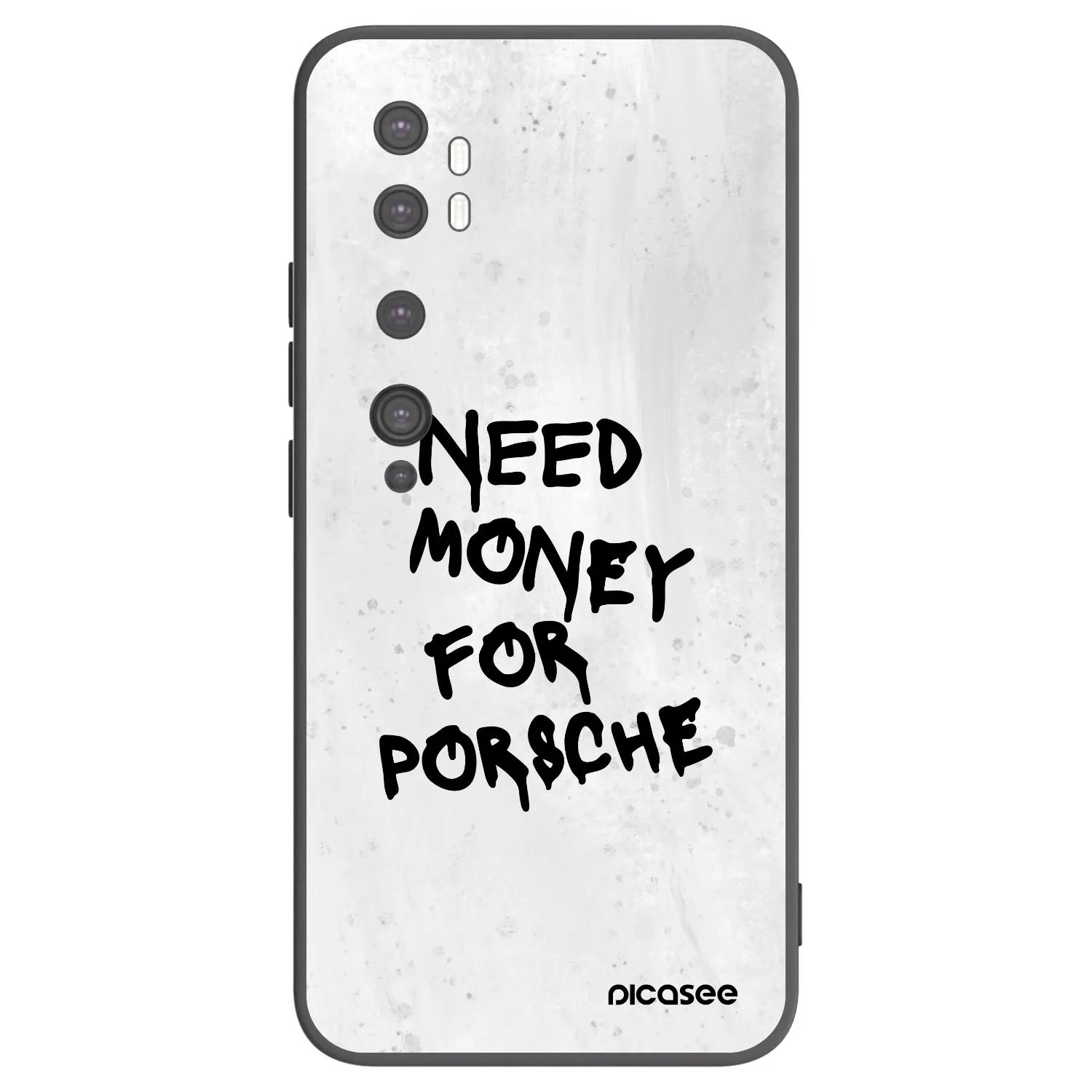 Picasee Μαύρη θήκη σιλικόνης για Xiaomi Mi Note 10 (Pro) - White Dollar