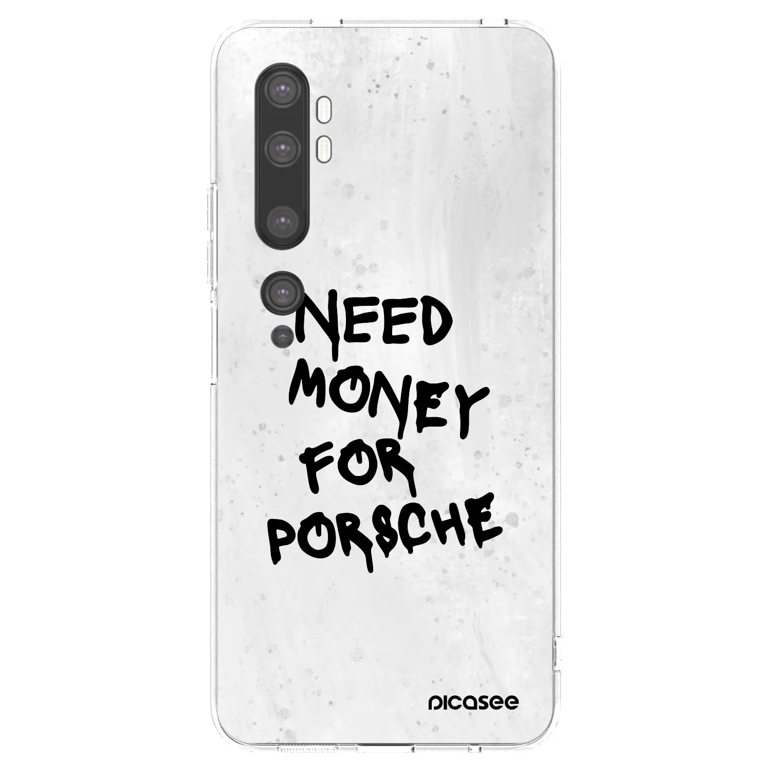 Picasee διαφανής θήκη σιλικόνης Xiaomi Mi Note 10 (Pro) - White Dollar