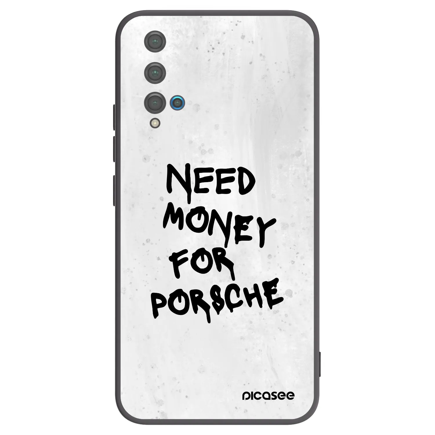 Picasee Μαύρη θήκη σιλικόνης για Huawei Nova 5T - White Dollar
