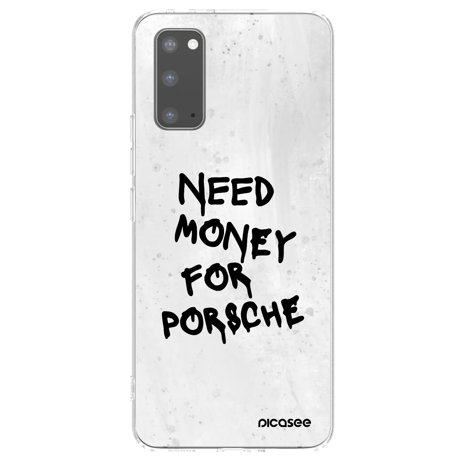 Picasee διαφανής θήκη σιλικόνης Samsung Galaxy S20 G980F - White Dollar