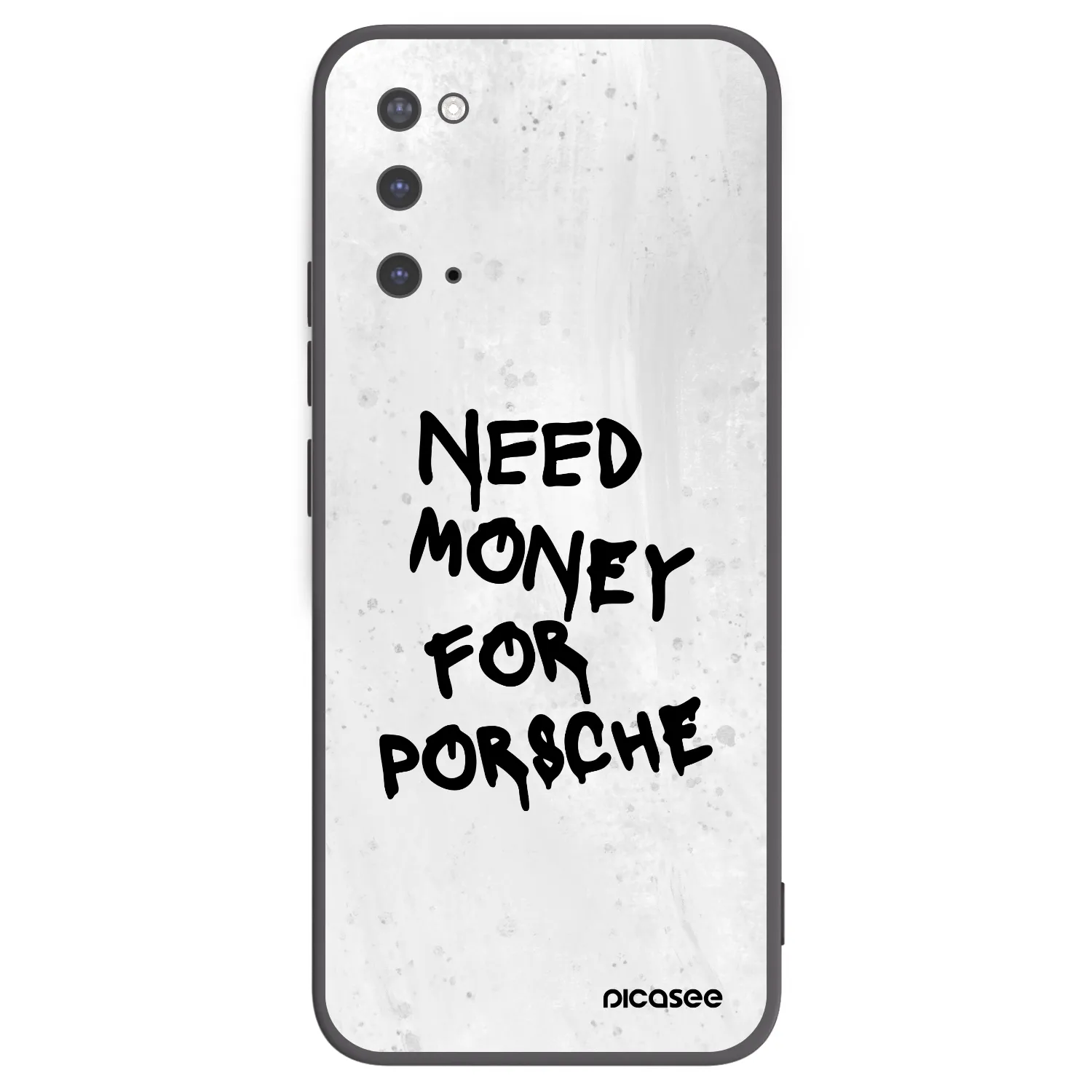 Picasee Μαύρη θήκη σιλικόνης για Samsung Galaxy S20 G980F - White Dollar