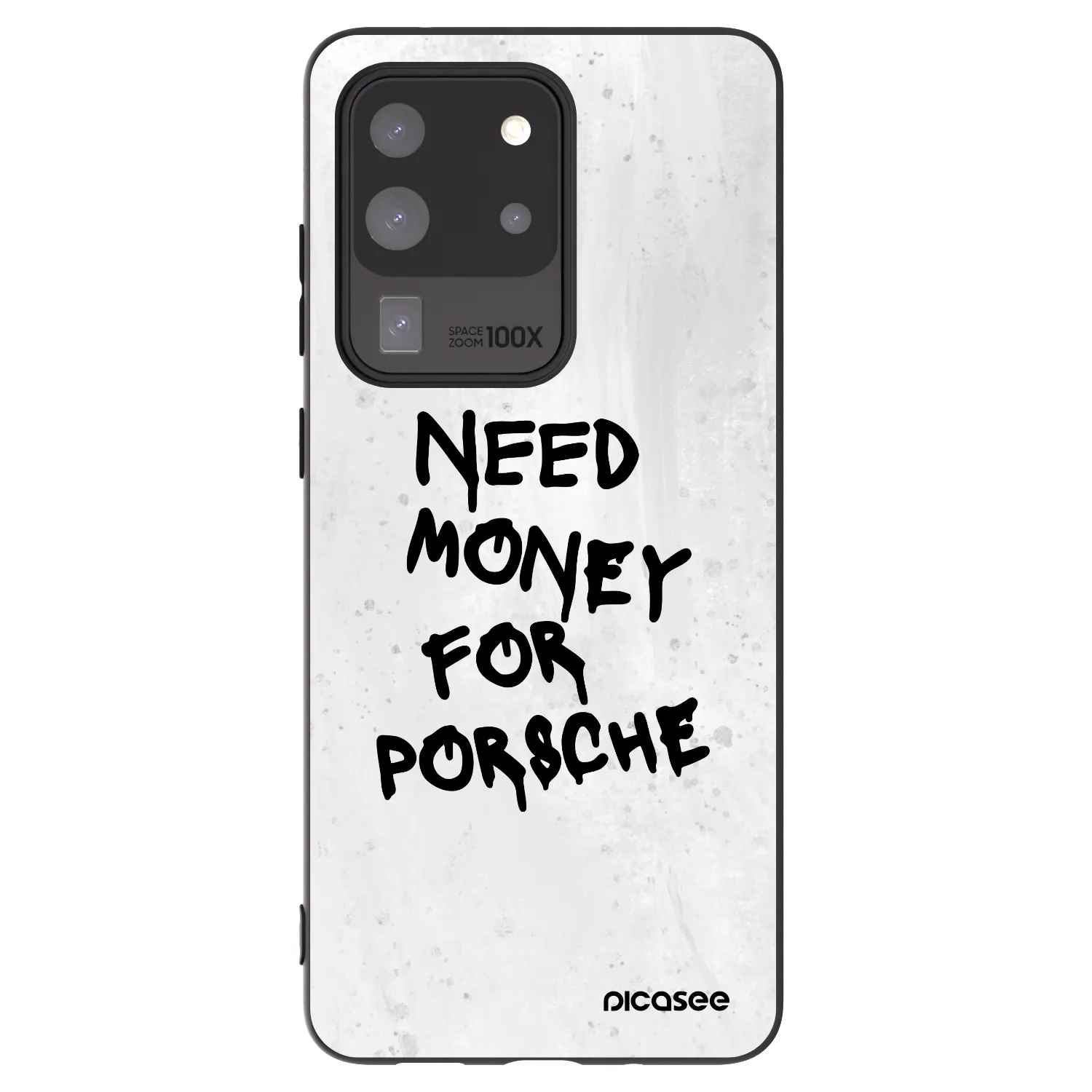 Picasee Μαύρη θήκη σιλικόνης για Samsung Galaxy S20 Ultra 5G G988F - White Dollar