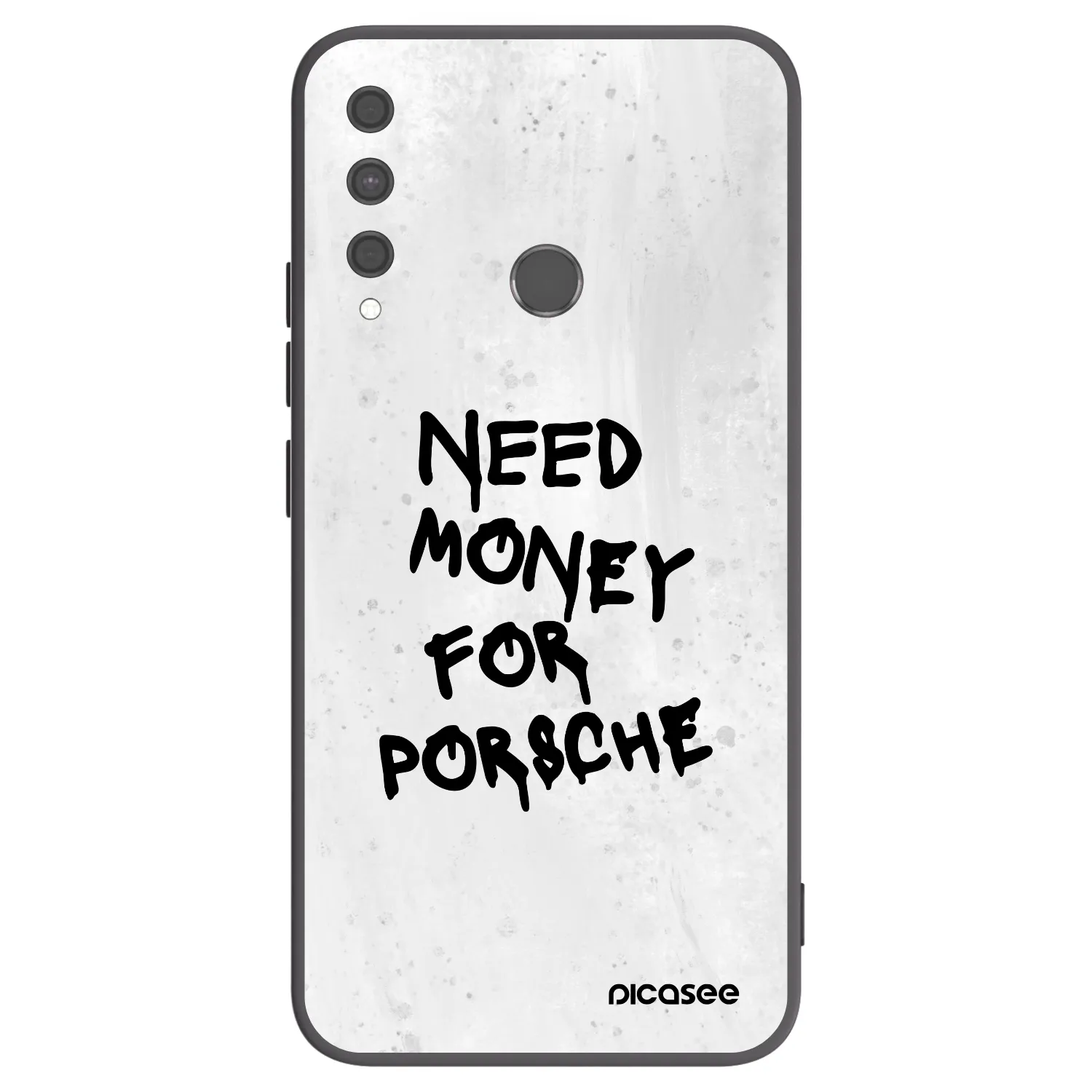 Picasee Μαύρη θήκη σιλικόνης για Huawei P40 Lite E - White Dollar