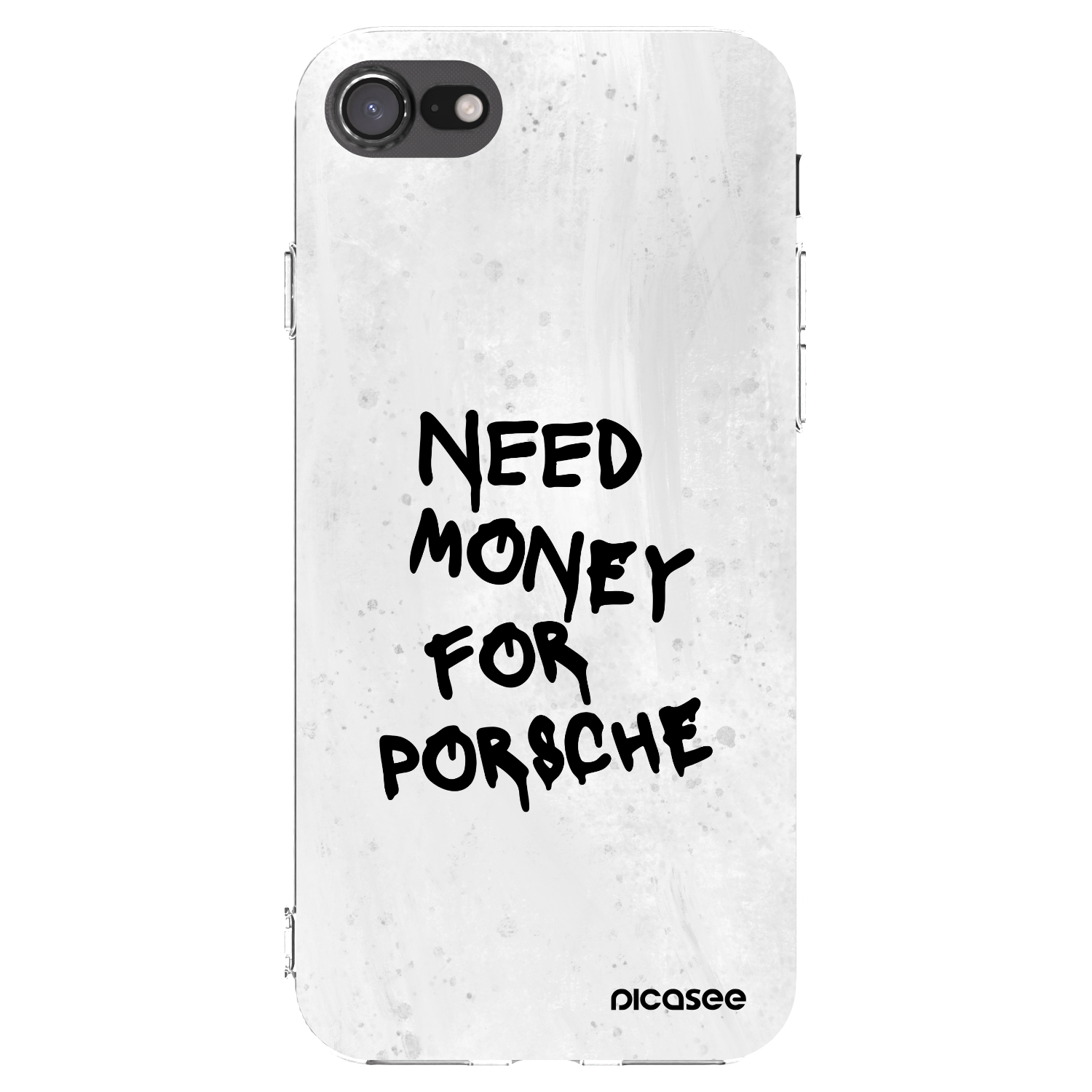Picasee διαφανής θήκη σιλικόνης Apple iPhone SE 2020 - White Dollar