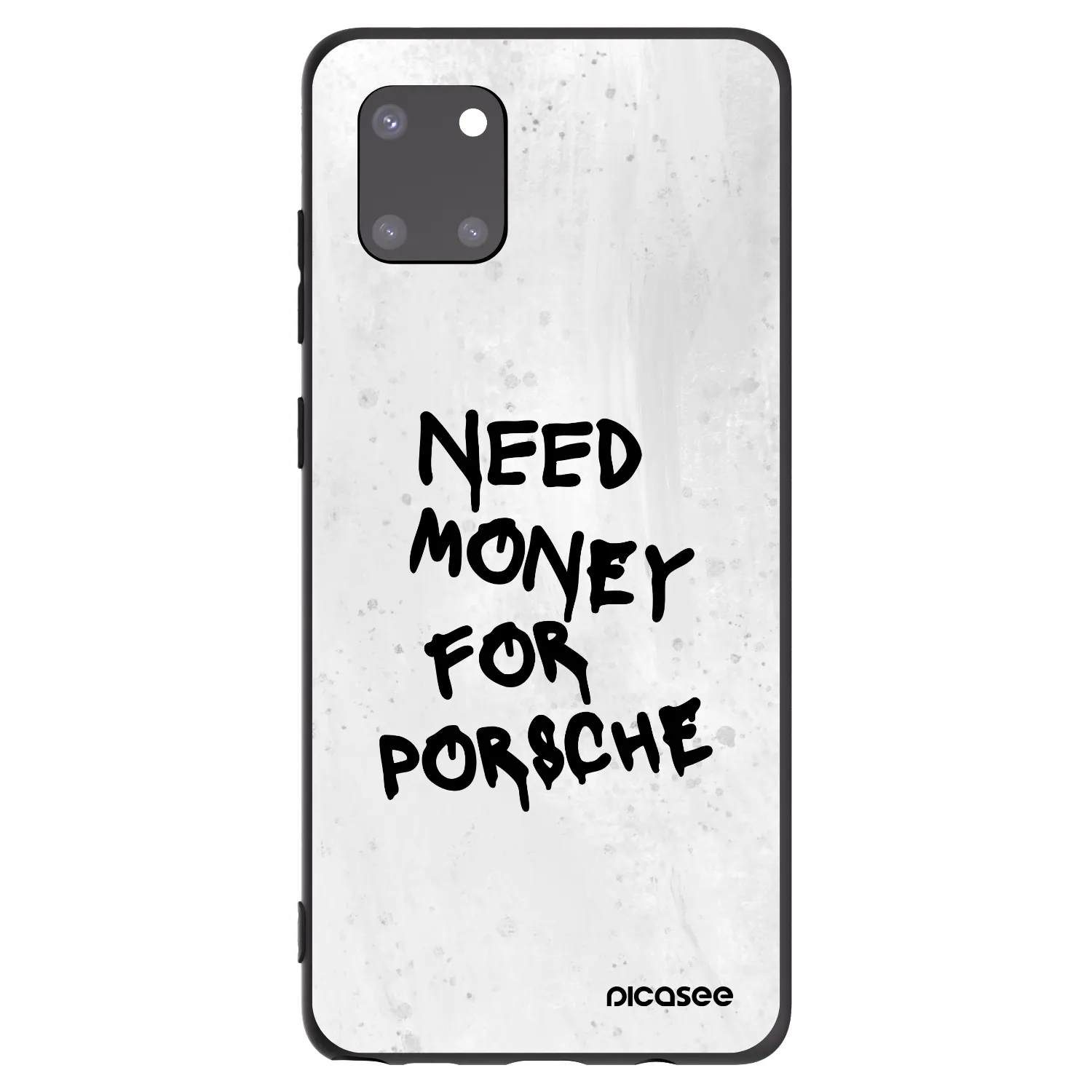 Picasee Μαύρη θήκη σιλικόνης για Samsung Galaxy Note 10 Lite N770F - White Dollar