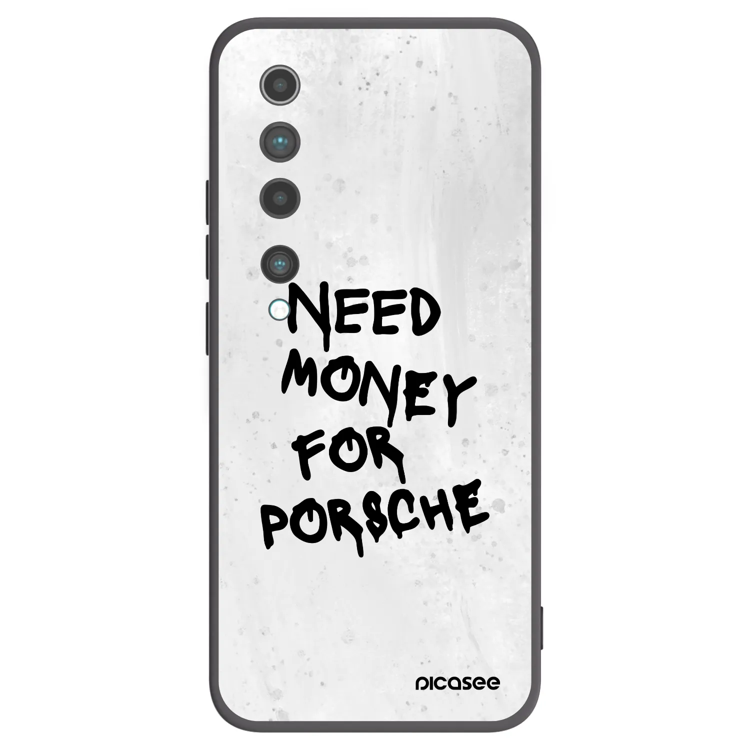 Picasee Μαύρη θήκη σιλικόνης για Xiaomi Mi 10 - White Dollar