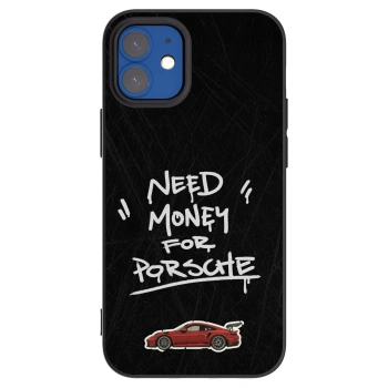 Picasee Μαύρη θήκη σιλικόνης για Apple iPhone 12 mini - Dark Racer