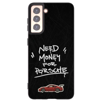 Picasee Μαύρη θήκη σιλικόνης για Samsung Galaxy S21 5G G991B - Dark Racer