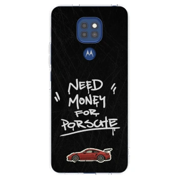 Picasee διαφανής θήκη σιλικόνης Motorola Moto G9 Play - Dark Racer