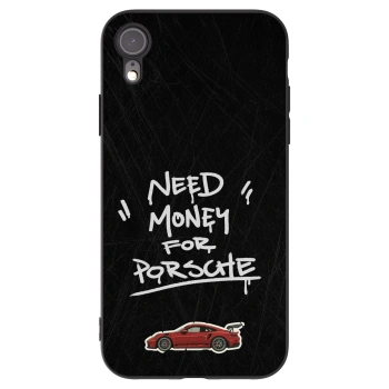 Picasee Μαύρη θήκη σιλικόνης για Apple iPhone XR - Dark Racer