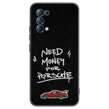 Picasee Μαύρη θήκη σιλικόνης για OPPO Reno 5 5G - Dark Racer