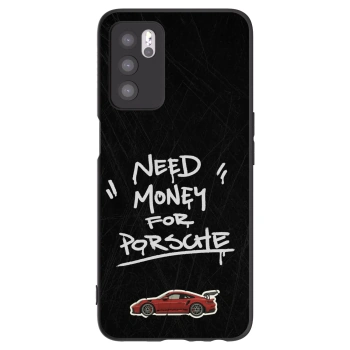 Picasee Μαύρη θήκη σιλικόνης για OPPO A16s - Dark Racer