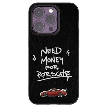 Picasee Μαύρη θήκη σιλικόνης για Apple iPhone 14 Pro - Dark Racer