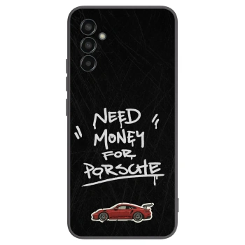 Picasee Μαύρη θήκη σιλικόνης για Samsung Galaxy M13 M135F - Dark Racer