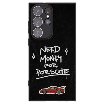 Picasee Μαύρη θήκη σιλικόνης για Samsung Galaxy S23 Ultra 5G - Dark Racer