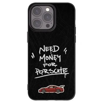 Picasee Μαύρη θήκη σιλικόνης για Apple iPhone 15 Pro Max - Dark Racer