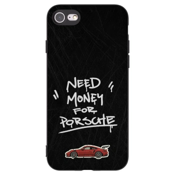 Picasee Μαύρη θήκη σιλικόνης για Apple iPhone 7 - Dark Racer