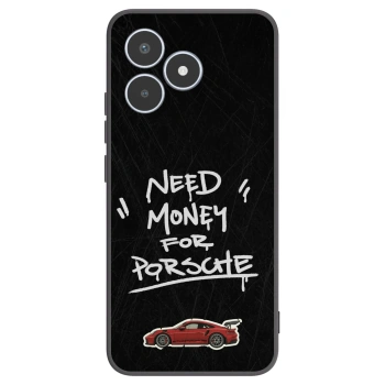 Picasee Μαύρη θήκη σιλικόνης για Realme C53 - Dark Racer